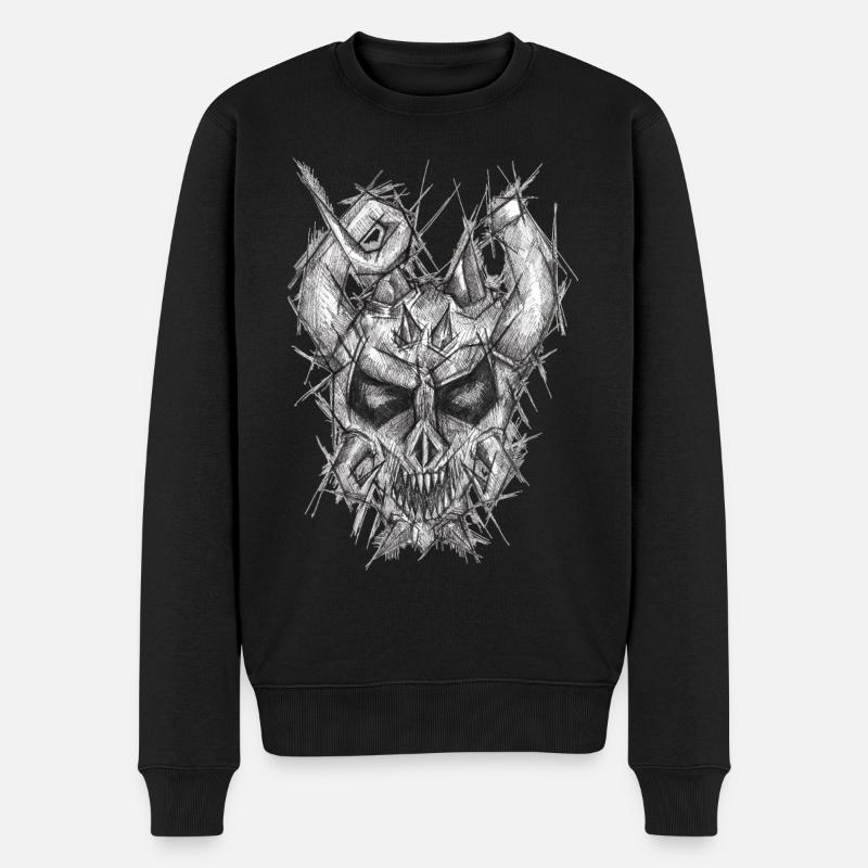 Demon Liner - Pull Premium bio Homme - noir