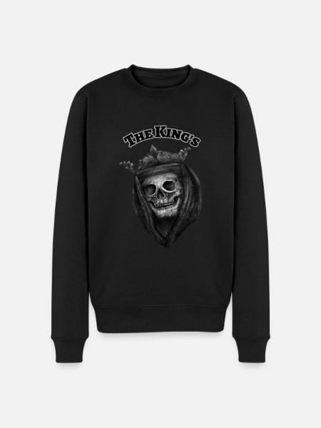 The king's - Ghostface - Männer Premium Bio Pullover - Schwarz
