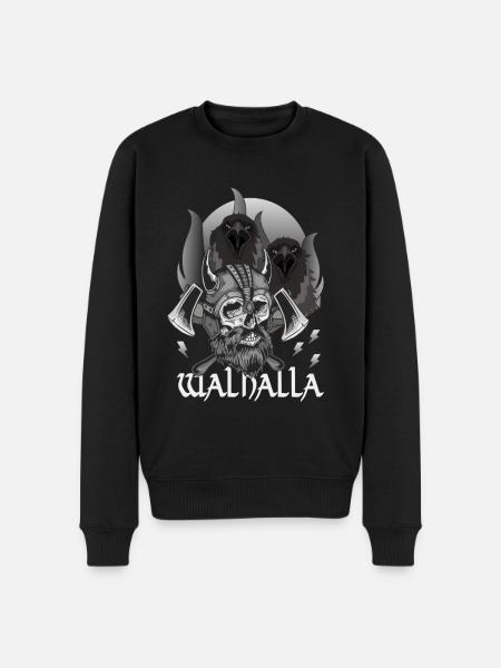 VALHALLA - THEY SHOW THE WAY - Men's Premium Organic Jumper - black
