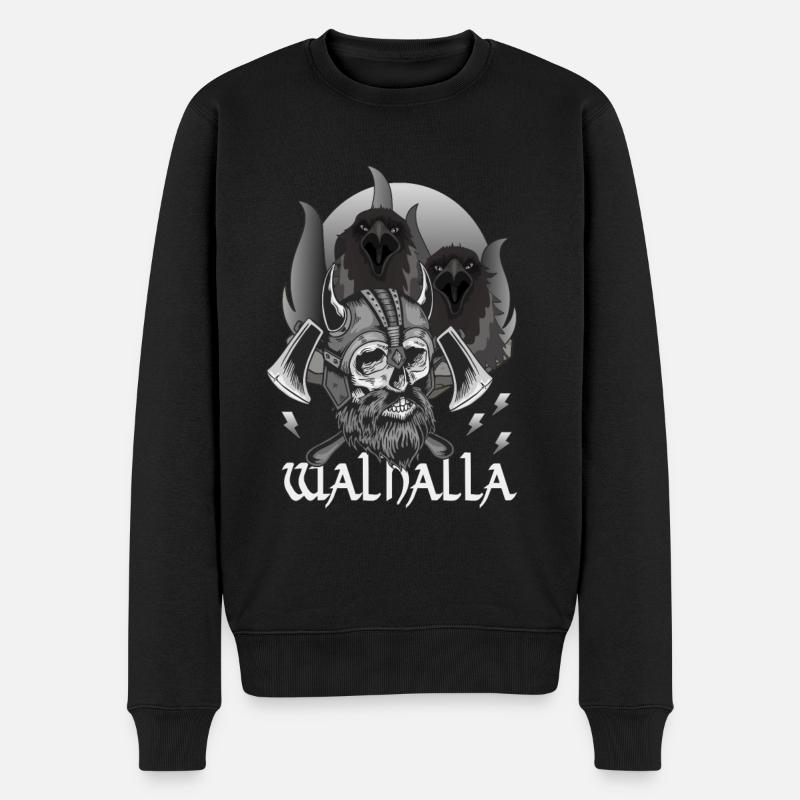 VALHALLA - ILS MONTRENT LE CHEMIN - Pull Premium bio Homme - noir