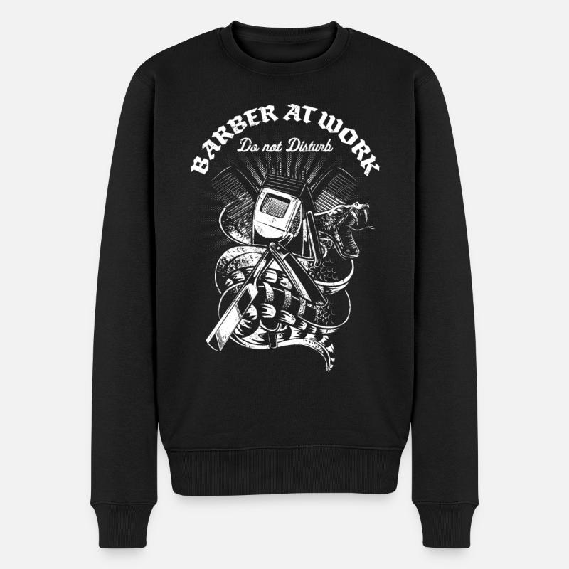 Coiffeur Serpents Tatouage - Pull Premium bio Homme - noir