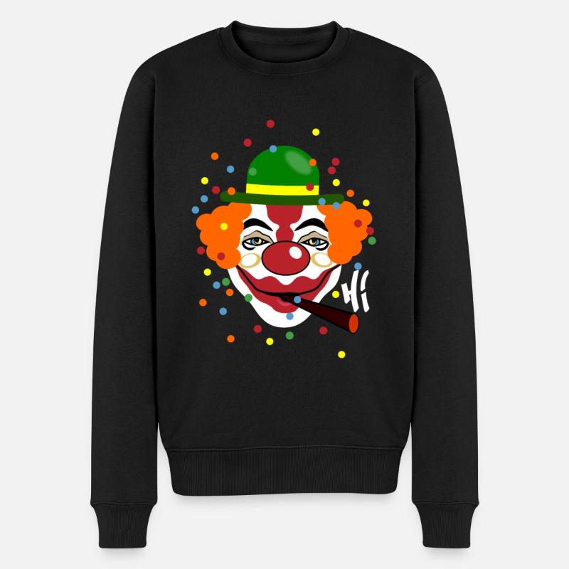 SALUT CLOWN - Pull Premium bio Homme - noir