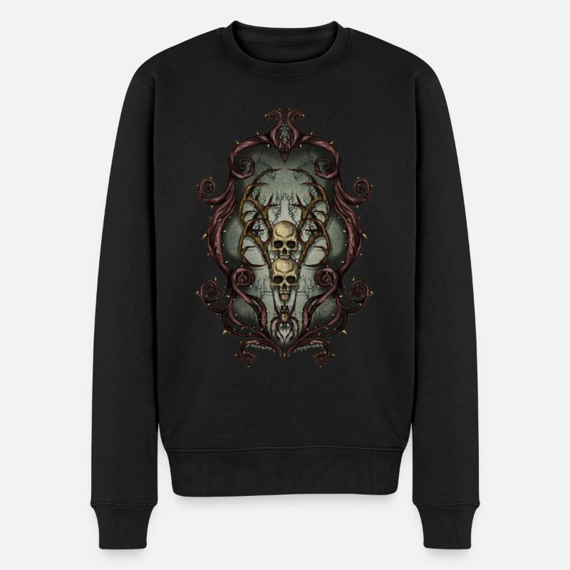 Cadre Crâne - Pull Premium bio Homme - noir