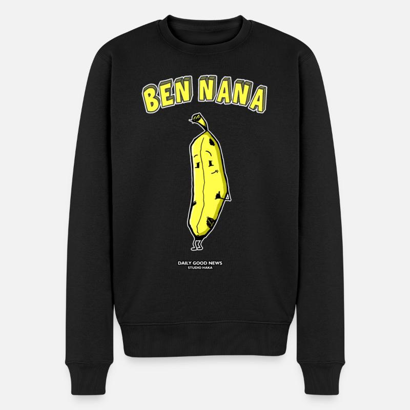 Ben Nana-DGN - Pull Premium bio Homme - noir