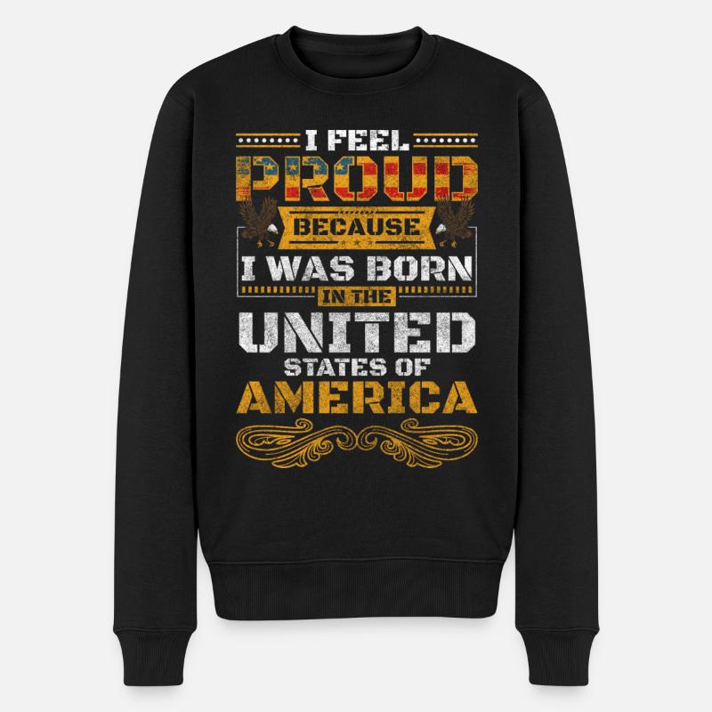 Puissance mondiale militaire des États-Unis - Pull Premium bio Homme - noir