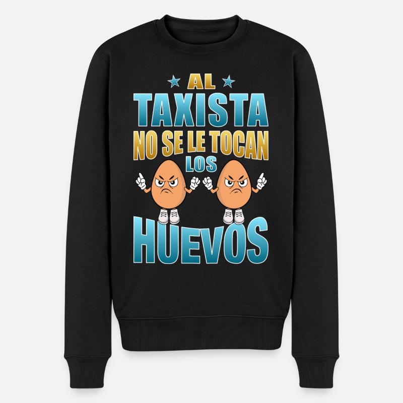 Le chauffeur de taxi ne touche pas ses couilles - Pull Premium bio Homme - noir