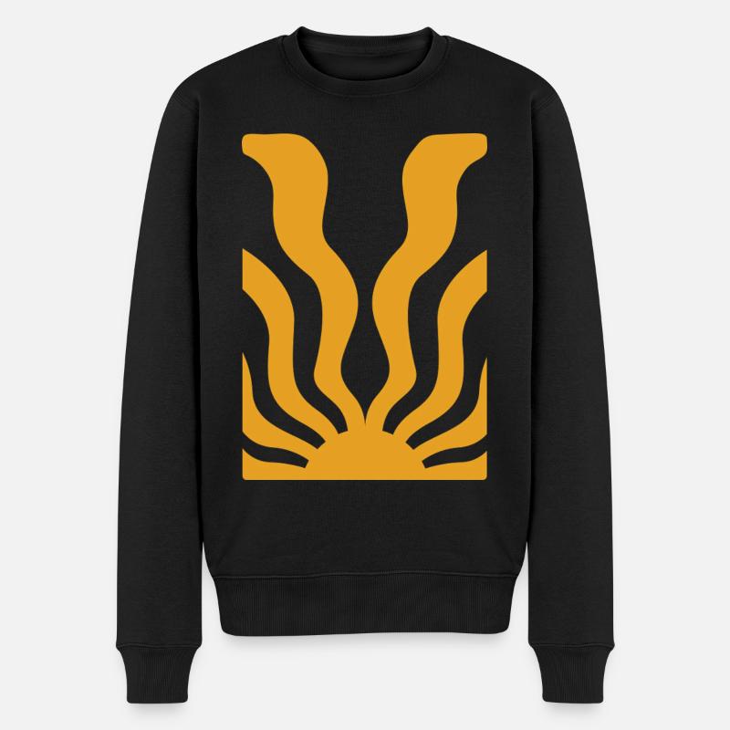 Flore abstraite - Pull Premium bio Homme - noir