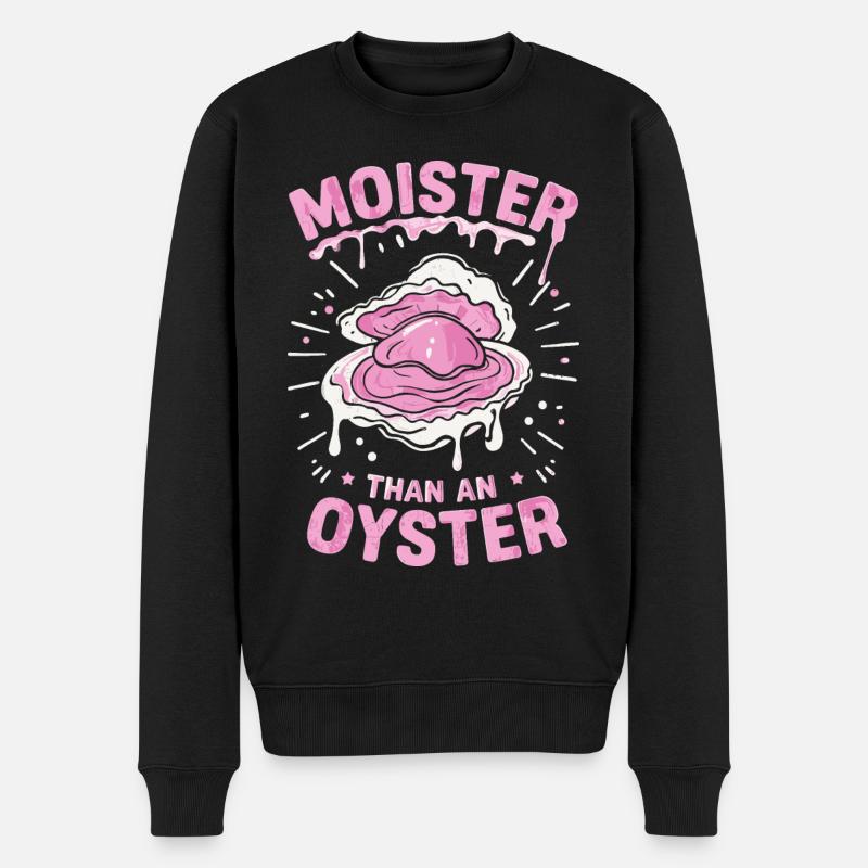 Huître plus humide - Pull Premium bio Homme - noir