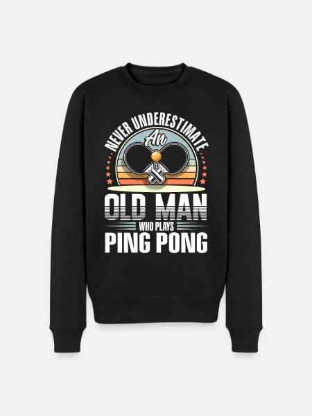 Ping-pong - Pull Premium bio Homme - noir