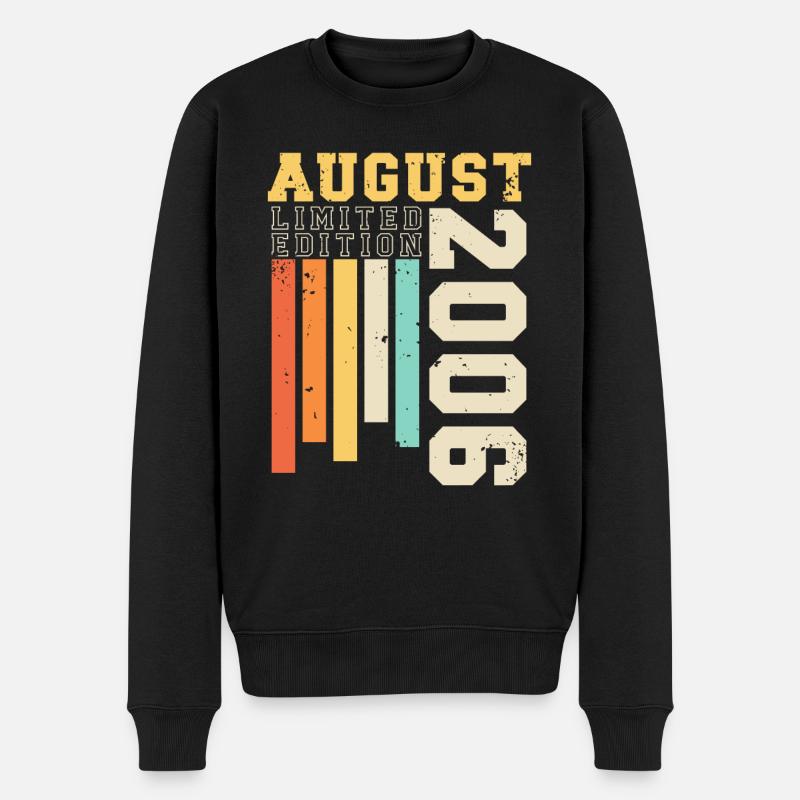 Août 2006 Vintage Rétro Cadeau d’anniversaire - Pull Premium bio Homme - noir