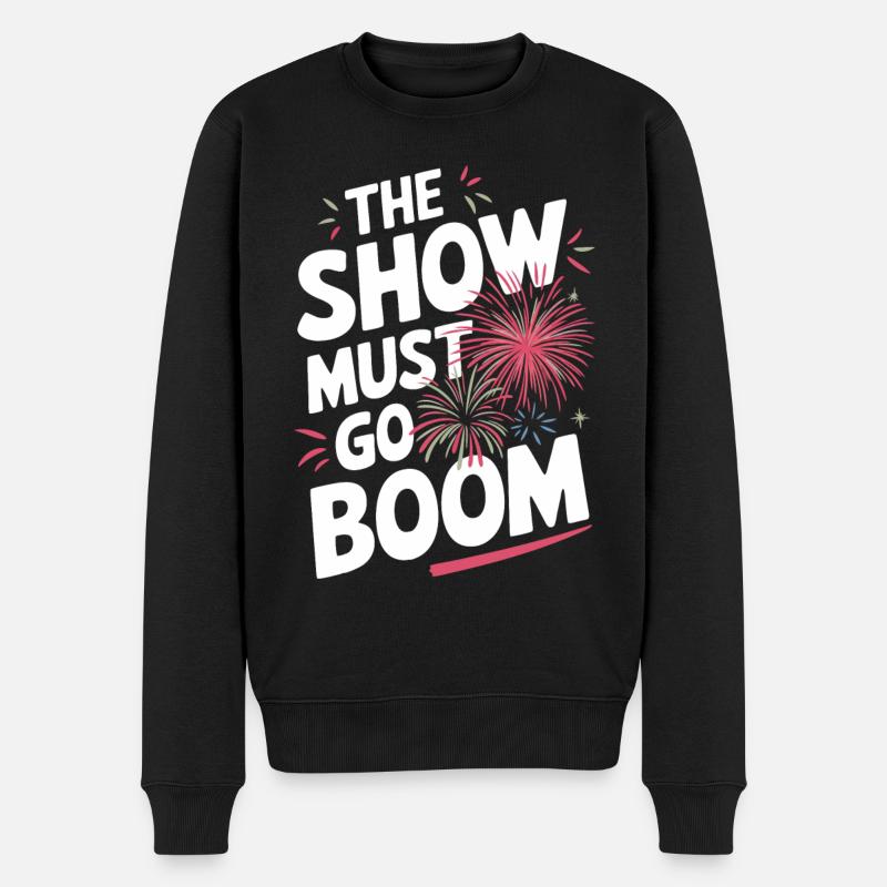 Pyrotechnie Feux d’artifice Pyrotechnie - Pull Premium bio Homme - noir
