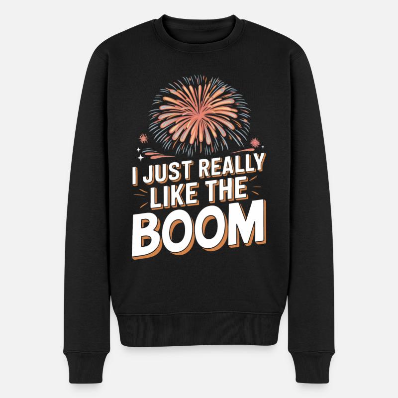 Pyrotechnie Feux d’artifice Pyrotechnie - Pull Premium bio Homme - noir