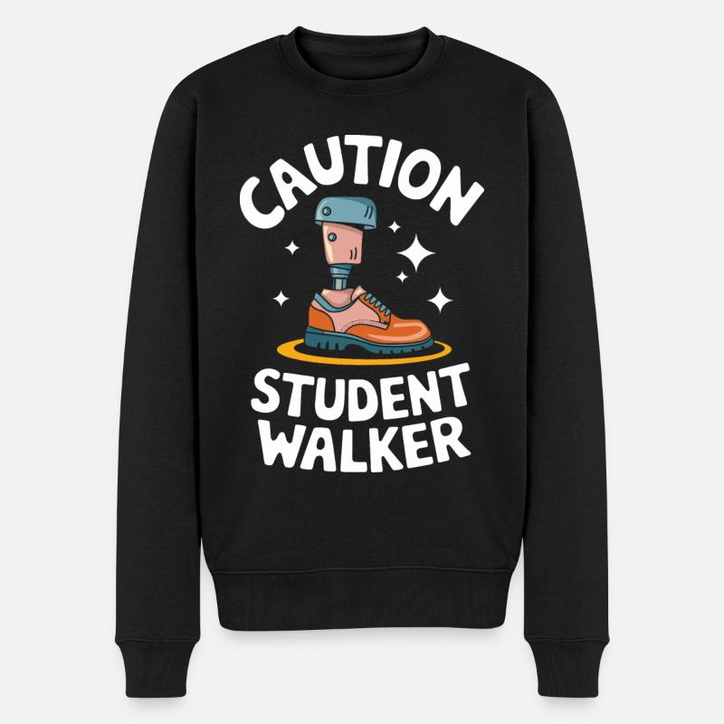 Amputation Behinderung - Männer Premium Bio Pullover - Schwarz