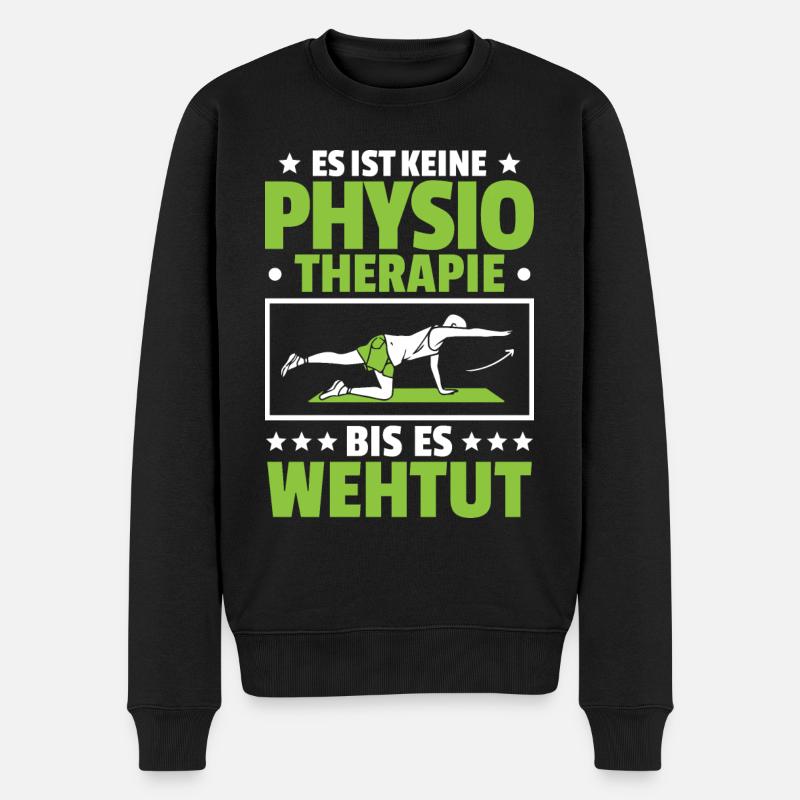 Physiotherapie Physiotherapeut Physiotherapeutin - Männer Premium Bio Pullover - Schwarz