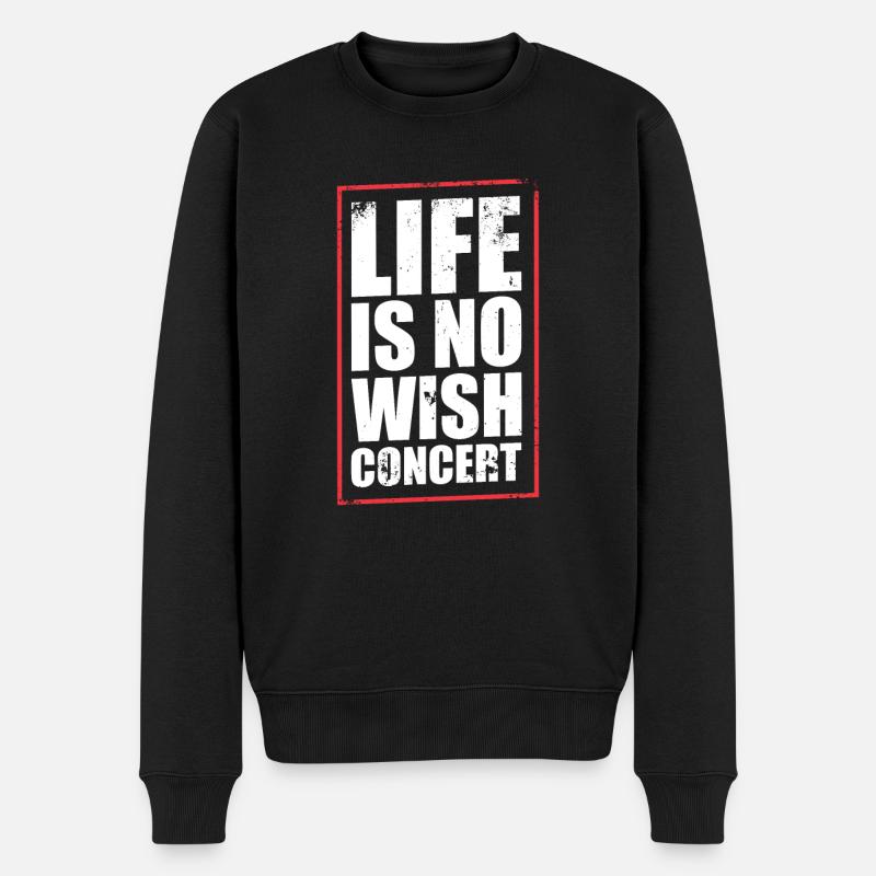 Denglish dicton - Pull Premium bio Homme - noir