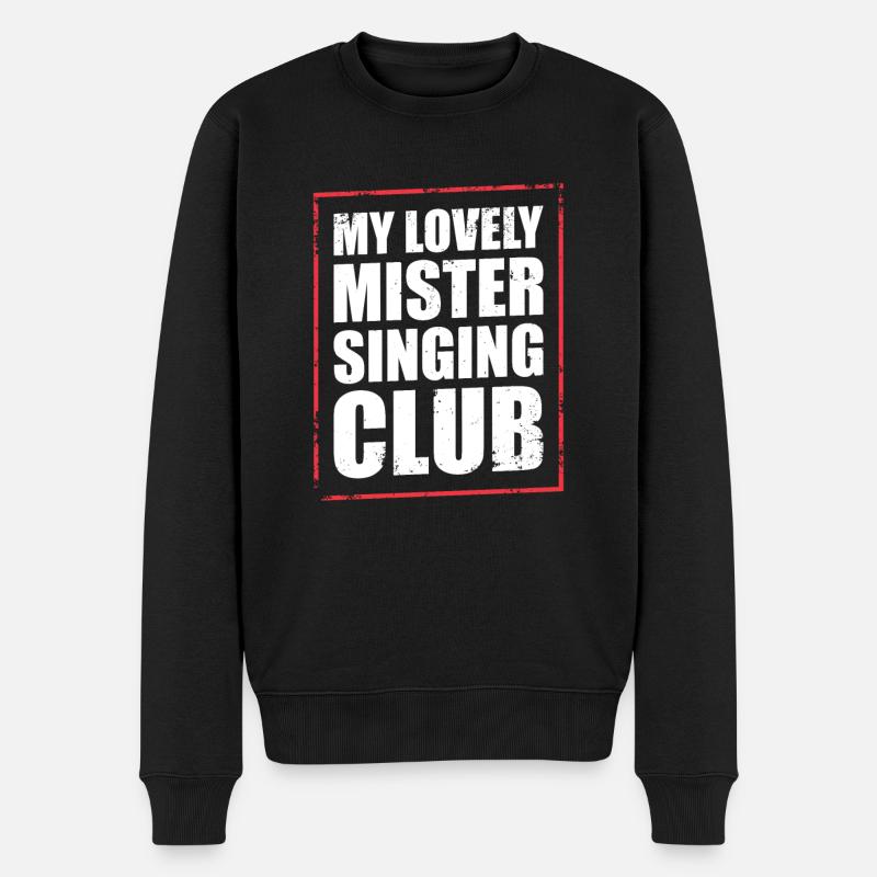 Denglish dicton - Pull Premium bio Homme - noir