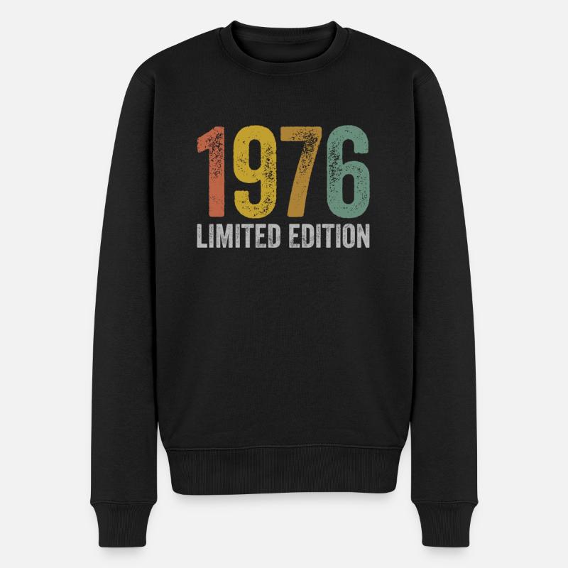 Millésime 1976 Édition Limitée Anniversaire - Pull Premium bio Homme - noir