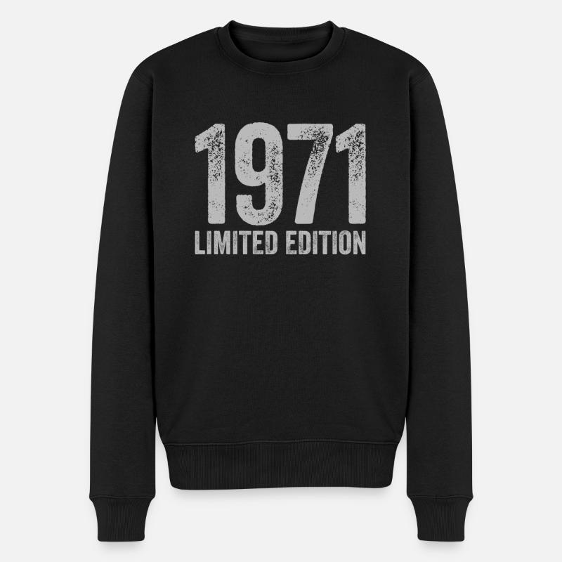 Millésime 1971 édition limitée anniversaire - Pull Premium bio Homme - noir