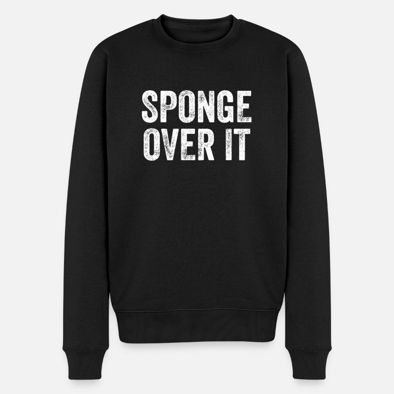 Éponge dessus Denglish - Pull Premium bio Homme - noir