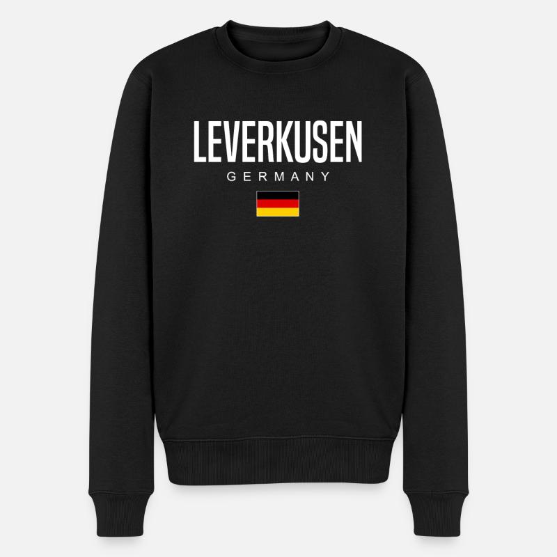 Leverkusen - Männer Premium Bio Pullover - Schwarz