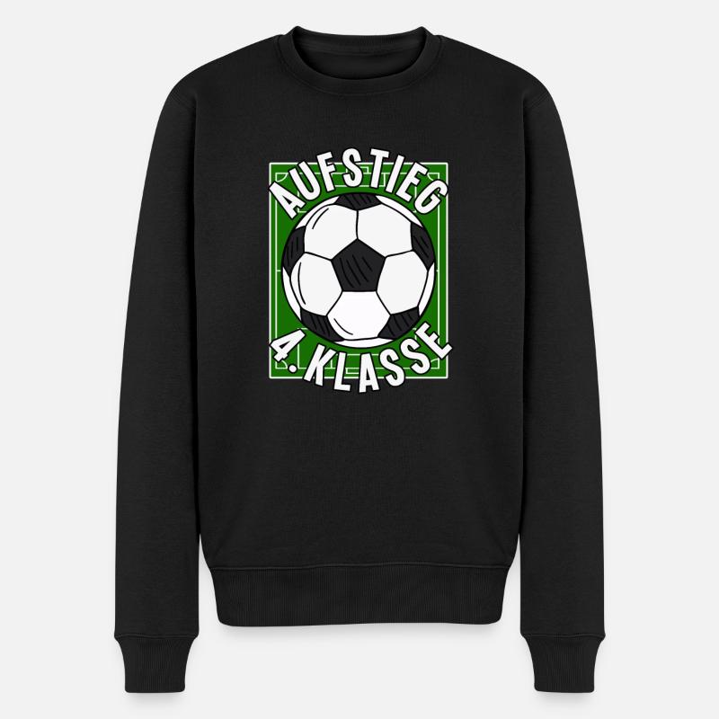 Aufstieg 4. Klasse Schule Schulanfang - Männer Premium Bio Pullover - Schwarz