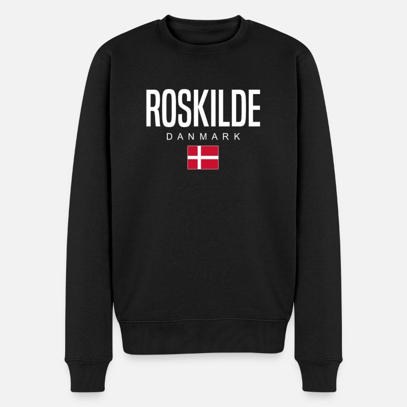 Roskilde Dänemark - Männer Premium Bio Pullover - Schwarz