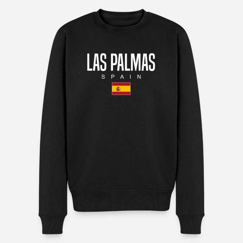 Las Palmas, Espagne - Pull Premium bio Homme - noir