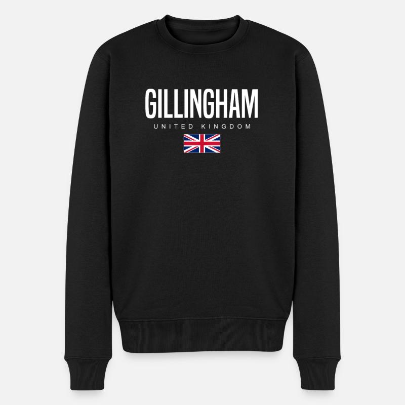 Gillingham, Royaume-Uni - Pull Premium bio Homme - noir