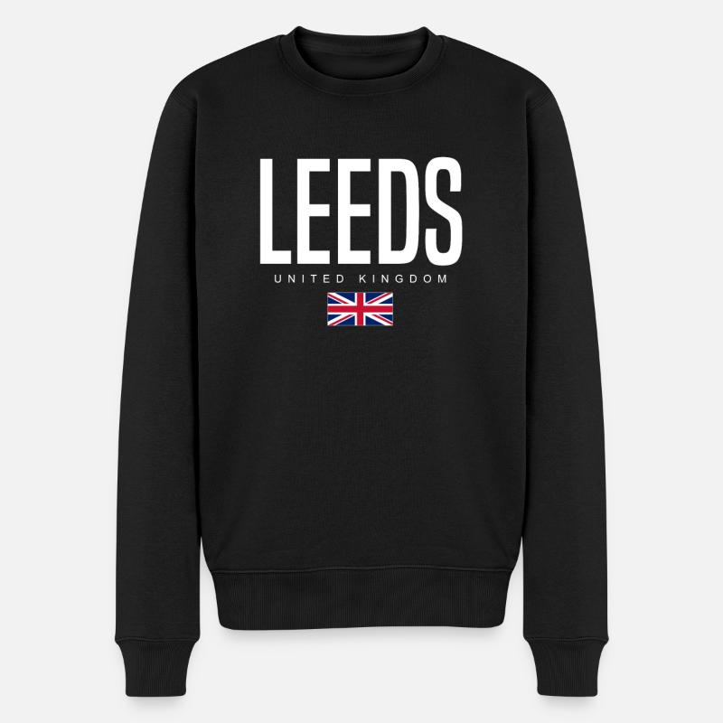 Leeds, Royaume-Uni - Pull Premium bio Homme - noir