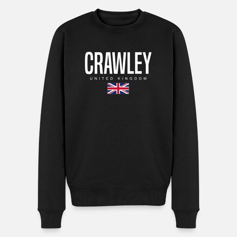 Crawley, Royaume-Uni - Pull Premium bio Homme - noir