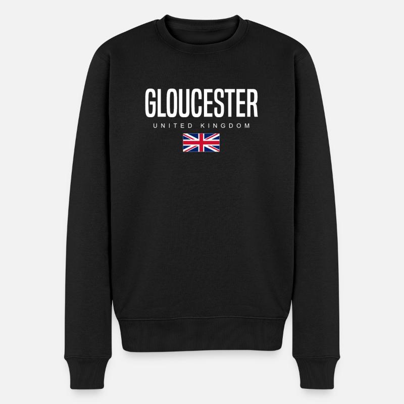 Gloucester, Royaume-Uni - Pull Premium bio Homme - noir