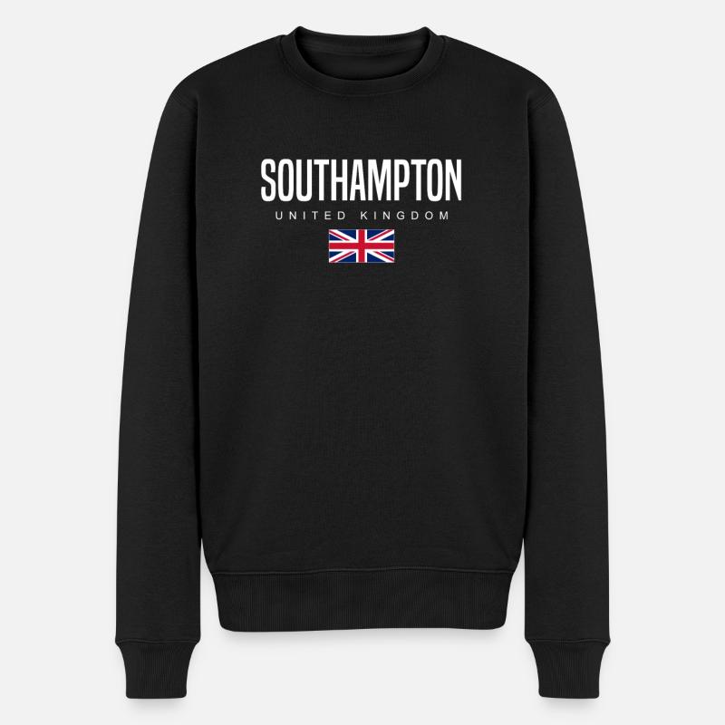 Southampton, Angleterre, Royaume-Uni - Pull Premium bio Homme - noir
