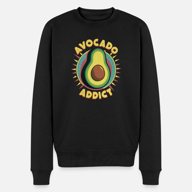 Accro à l’avocat - Pull Premium bio Homme - noir