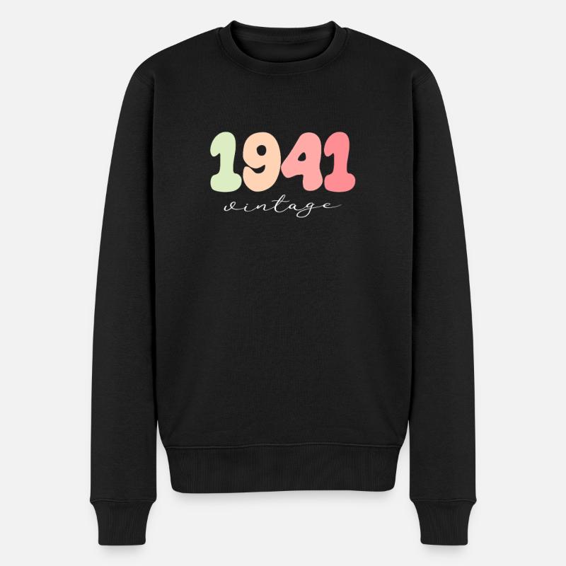1941 Année de naissance - Pull Premium bio Homme - noir