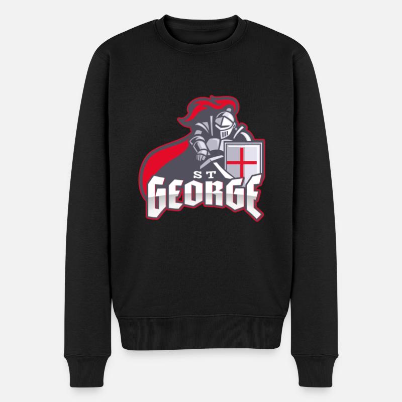 St George, Héritage anglais - Pull Premium bio Homme - noir
