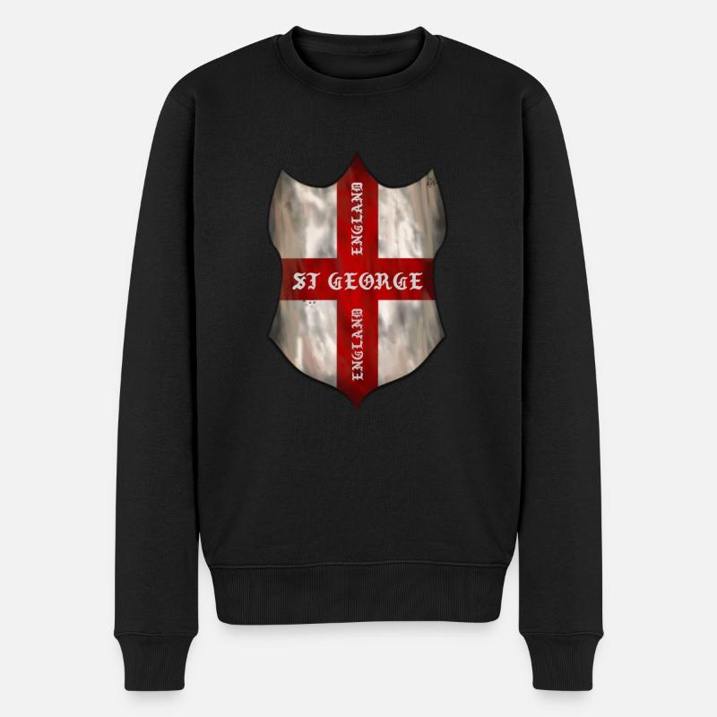 St George, bouclier du patrimoine anglais - Pull Premium bio Homme - noir