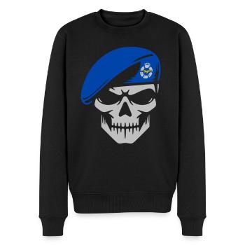 Air force - Men's Premium Organic Jumper - black - Front - Nico (187cm)