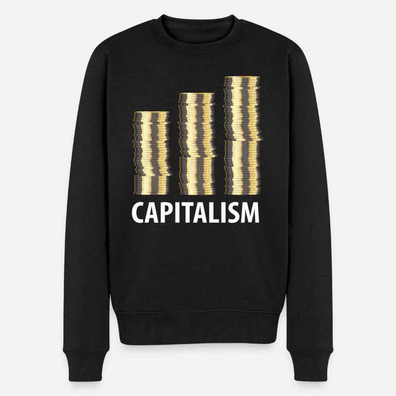 Capitalisme - Pull Premium bio Homme - noir