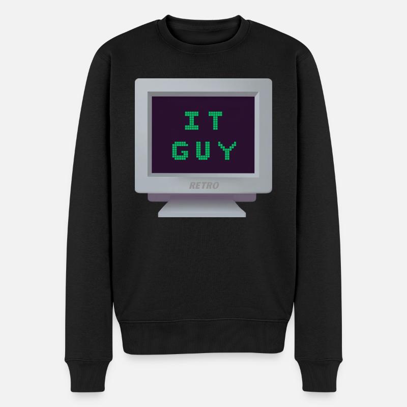 CRT - Informatik - Männer Premium Bio Pullover - Schwarz