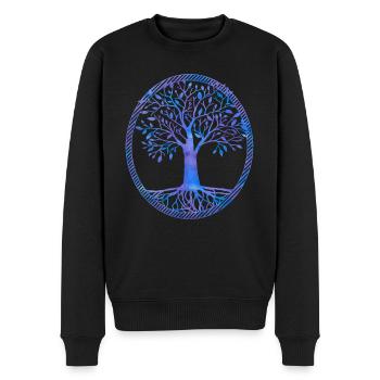 Tree of life - Men's Premium Organic Jumper - black - Front - Nico (187cm)