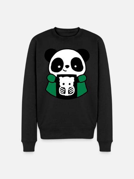 Panda TSRM radiology technician - Men's Premium Organic Jumper - black