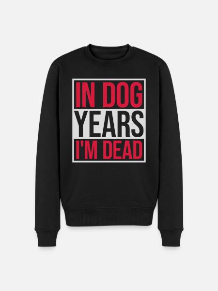 in dog years Dead - Men's Premium Organic Jumper - black