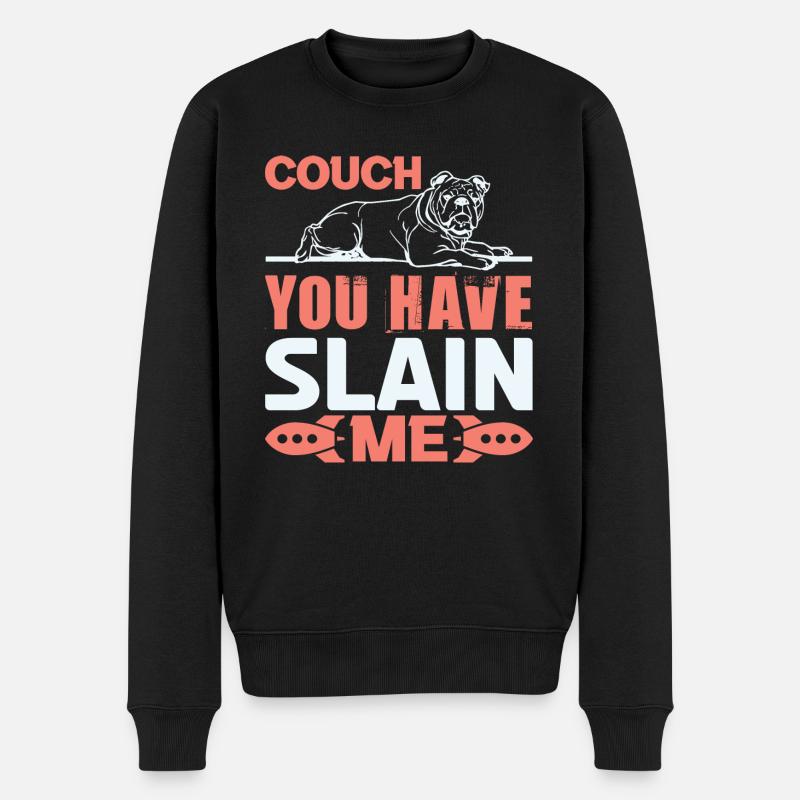 CANAPÉ TU M’AS TUÉ - Pull Premium bio Homme - noir