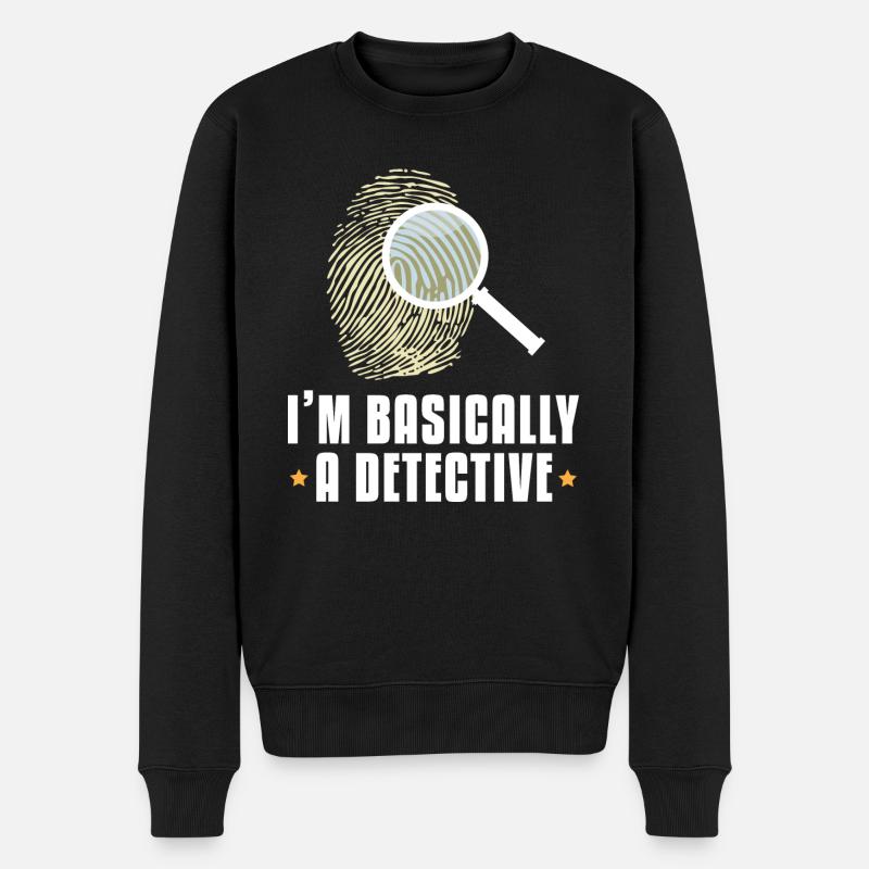 I'm Basically a Detective - Men's Premium Organic Jumper - black