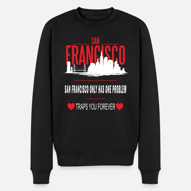 SAN FRANCISCO - Pull Premium bio Homme - noir