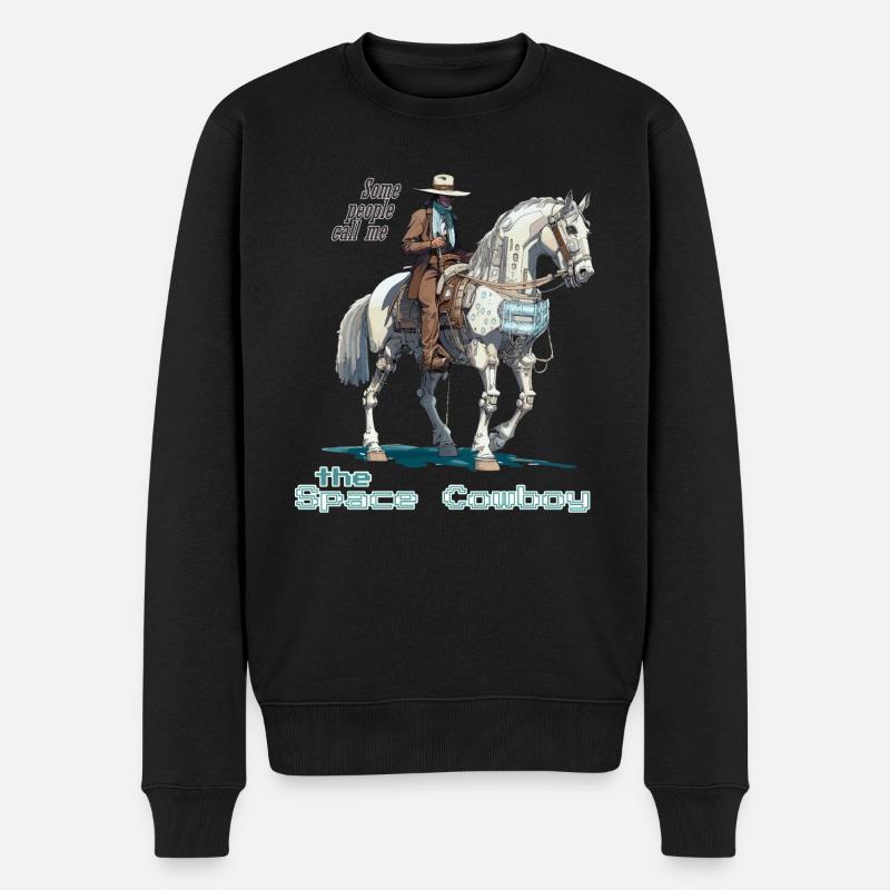 Cowboy de l’espace - Pull Premium bio Homme - noir