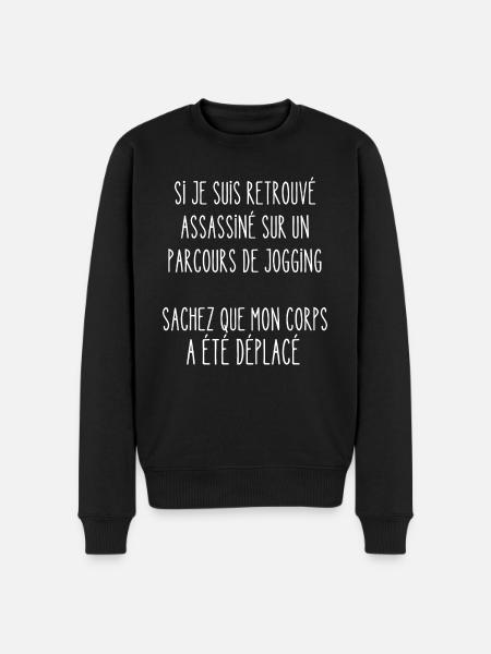parcours de jogging - Pull Premium bio Homme - noir