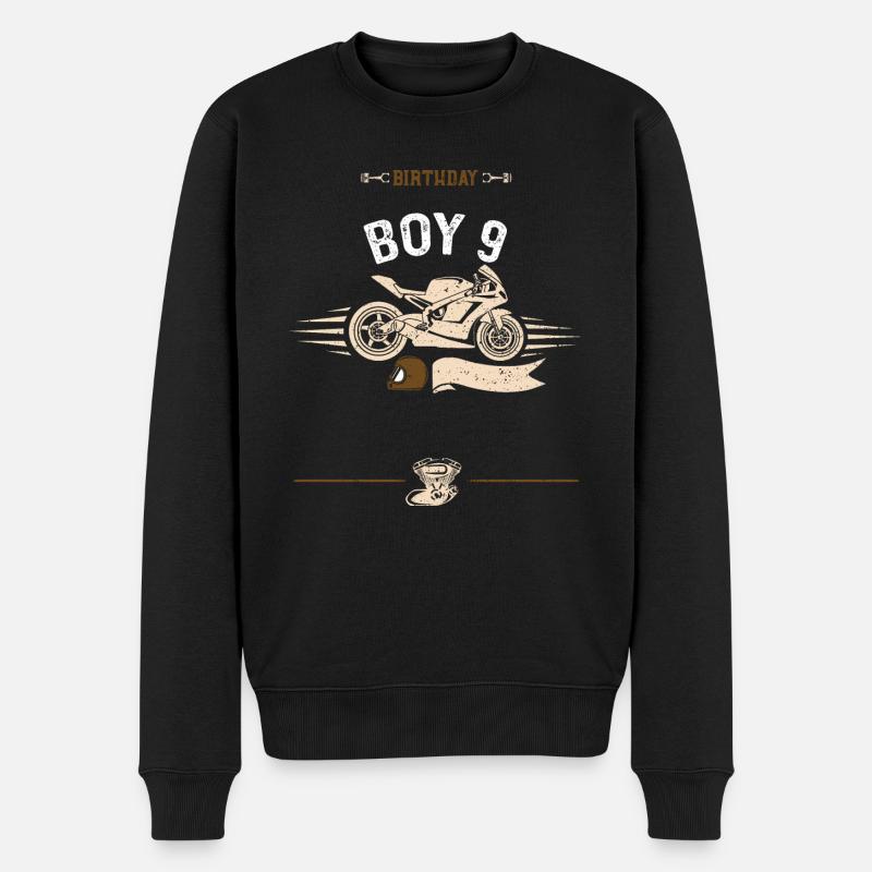 Birthday Boy 9 - Moto - Pull Premium bio Homme - noir