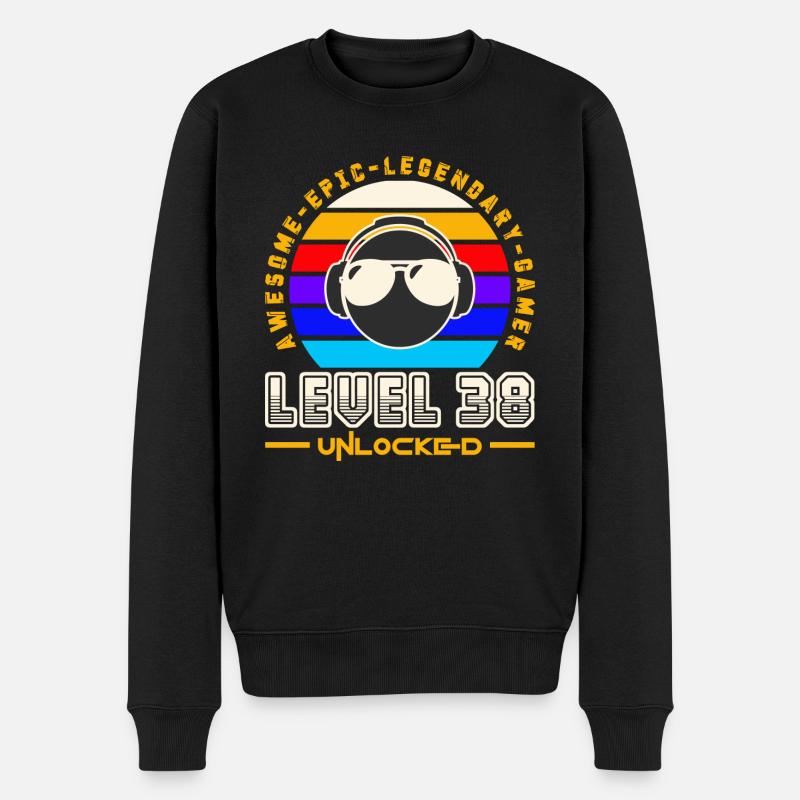 Level 38 - Pull Premium bio Homme - noir
