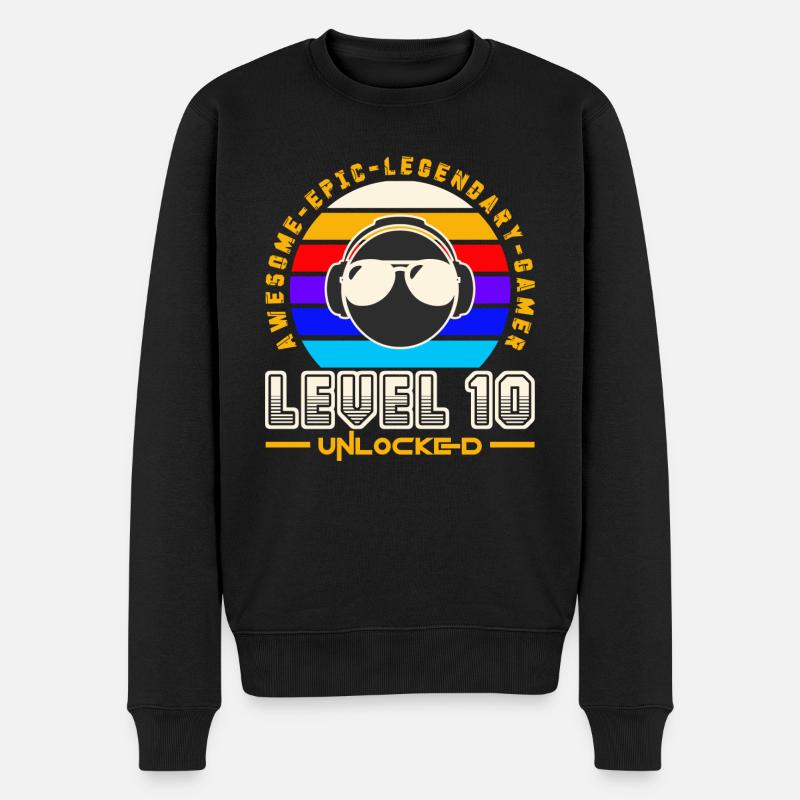 Level 10 - Pull Premium bio Homme - noir